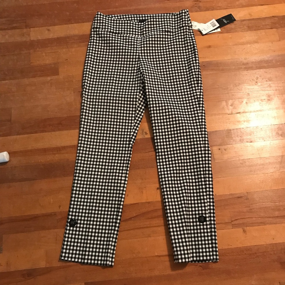 Fabulous UP! pants blank and white check